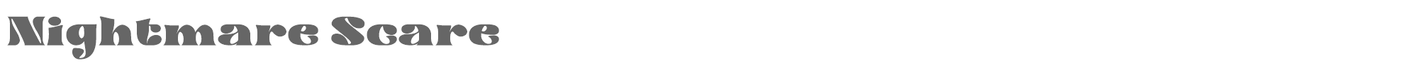 Nightmare Scare Nightmare Scare.ttf font preview